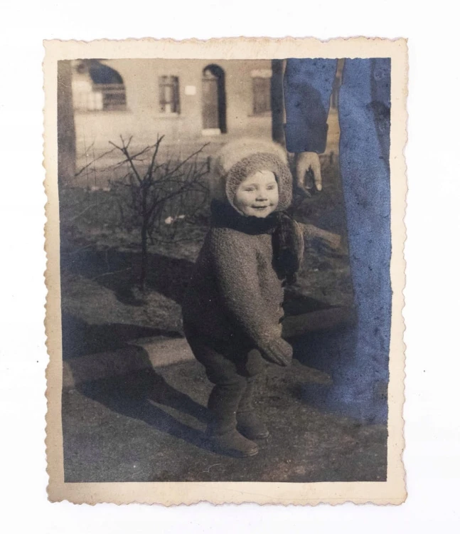 STARA FOTOGRAFIA - MAŁE DZIECKO, POZNAŃ 1939