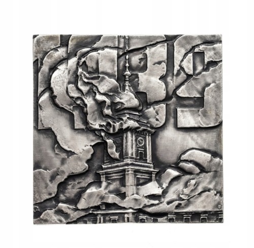 Polska, medal Odbudowa Zamku Królewskiego w Warszawie 1971, srebro
