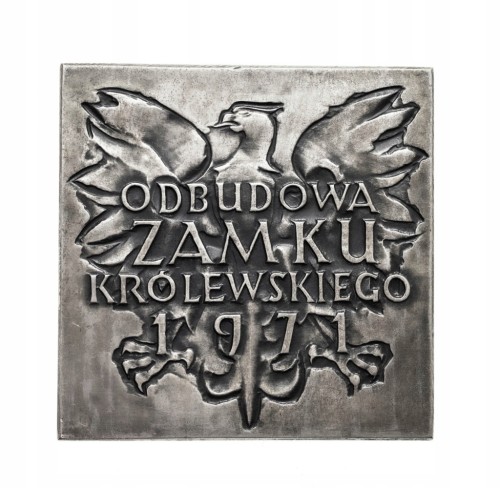 Polska, medal Odbudowa Zamku Królewskiego w Warszawie 1971, srebro