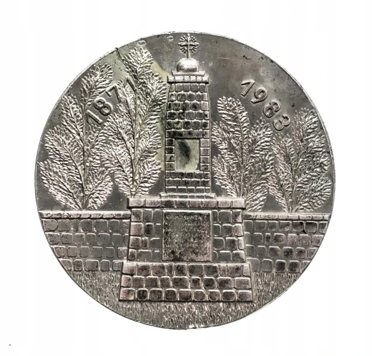 Polska, medal Towarzystwo Przyjaźni Polsko-Francuskiej, Poznań 1983, srebro