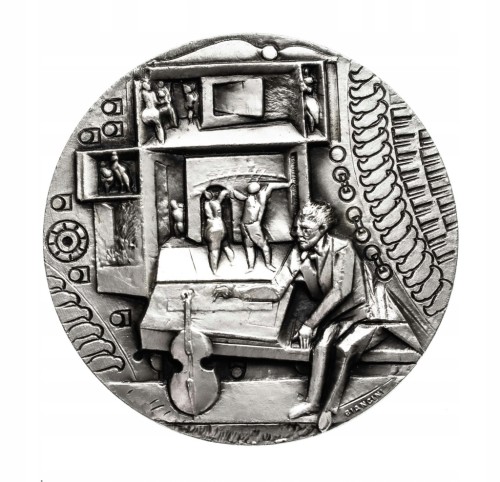 San Marino, medal kompozytor Piotr Czajkowski (Angelo Biancini), srebro