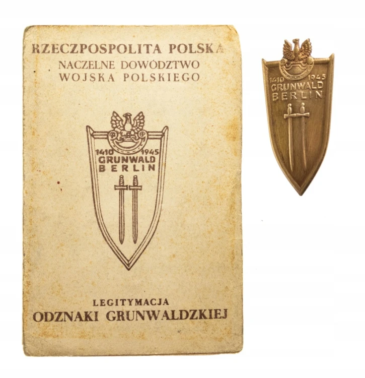 Polska, PRL, Odznaka Grunwaldzka z legitymacją