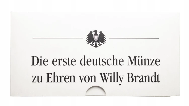 Niemcy, zestaw 5 monet 2 marki 1994, Willy Brandt (wszystkie mennice)