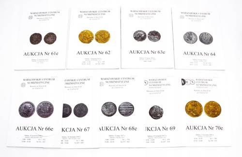 Katalogi aukcyjne Warszawskie Centrum Numizmatyczne, Aukcje 61e-70e