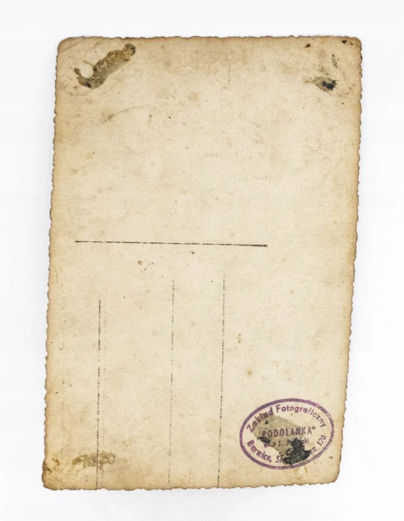 STARA FOTOGRAFIA - ŻOŁNIERZE, FOT. PODOLANKA, BARWICE, LATA 40 PRL