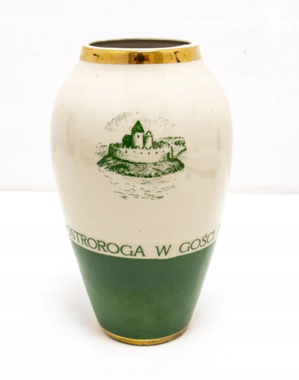 STARY PORCELANOWY WAZON CHODZIEŻ - JAN Z OSTROROGA, OSTRORÓG