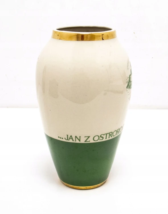 STARY PORCELANOWY WAZON CHODZIEŻ - JAN Z OSTROROGA, OSTRORÓG