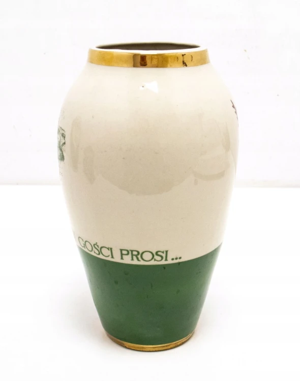 STARY PORCELANOWY WAZON CHODZIEŻ - JAN Z OSTROROGA, OSTRORÓG