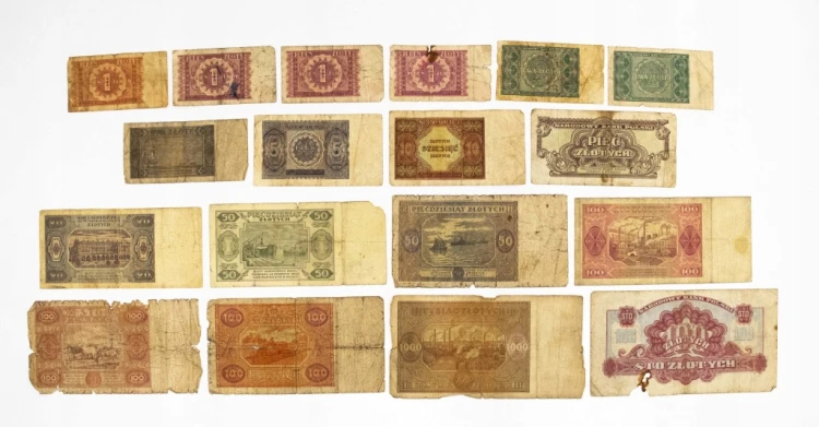 ZESTAW BANKNOTÓW POLSKICH 1944-1948 (NR 29)
