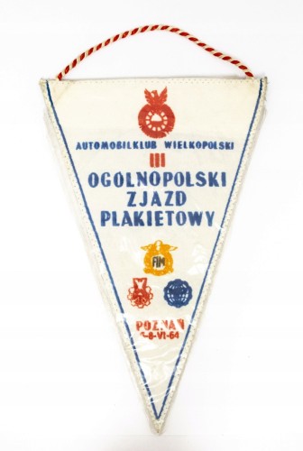 STARY PROPORCZYK AUTOMOBILKLUB WIELKOPOLSKI, ZJAZD PLAKIETOWY, POZNAŃ 1964