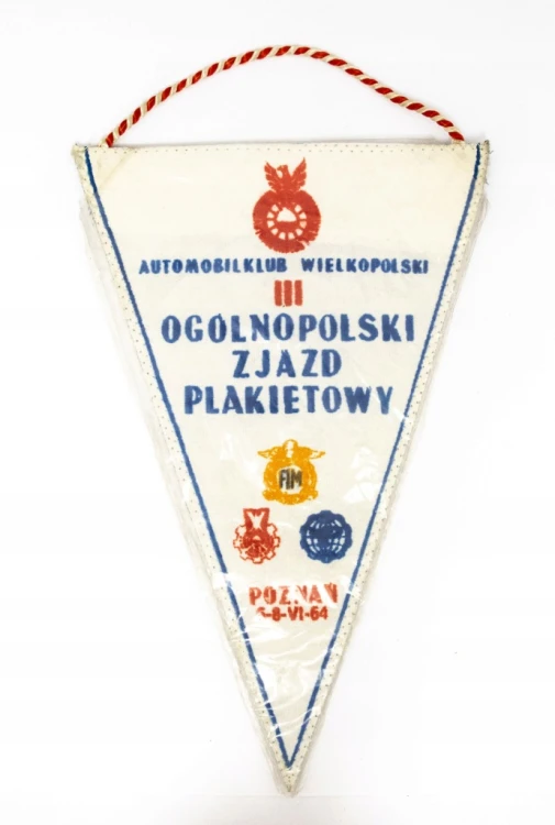 STARY PROPORCZYK AUTOMOBILKLUB WIELKOPOLSKI, ZJAZD PLAKIETOWY, POZNAŃ 1964