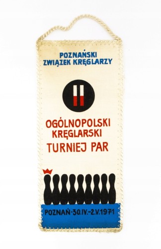STARY PROPORCZYK POZNAŃSKI ZWIĄZEK KRĘGLARZY, TURNIEJ PAR, POZNAŃ 1971