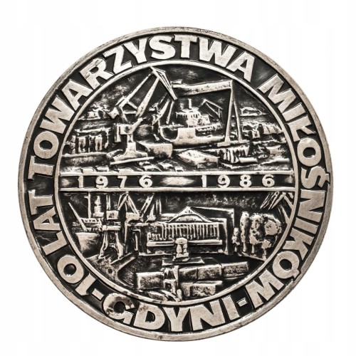 MEDAL 60 LAT PRAW MIEJSKICH GDYNIA 1986