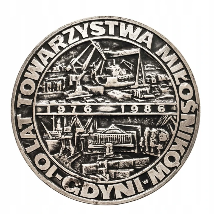 MEDAL 60 LAT PRAW MIEJSKICH GDYNIA 1986