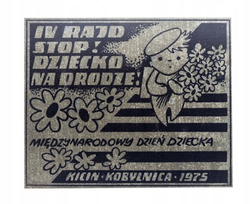 PLAKIETA IV RAJD SAMOCHODOWY, KICIN / KOBYLNICA 1975
