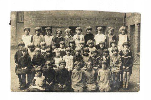 STARA FOTOGRAFIA - KLASA SZKOLNA, 8 SZKOŁA POWSZECHNA, POZNAŃ 1929