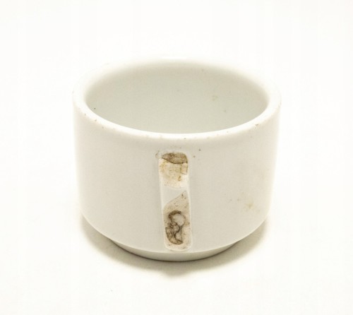 STARY PORCELANOWY KUBEK BAHNWIRTSCHAFT SCHNEIDEMÜHL, PRZEMYSŁ KOLEJOWY PIŁA