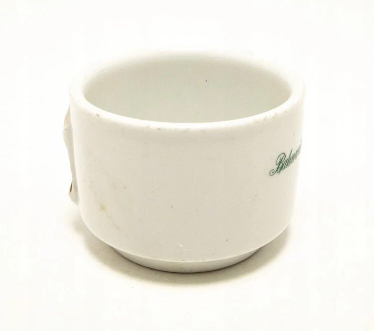 STARY PORCELANOWY KUBEK BAHNWIRTSCHAFT SCHNEIDEMÜHL, PRZEMYSŁ KOLEJOWY PIŁA