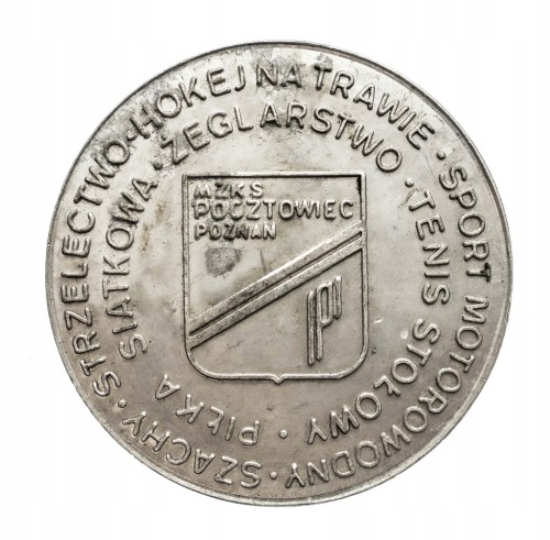 MEDAL 50 LAT KLUBU MZKS POCZTOWIEC POZNAŃ 1982