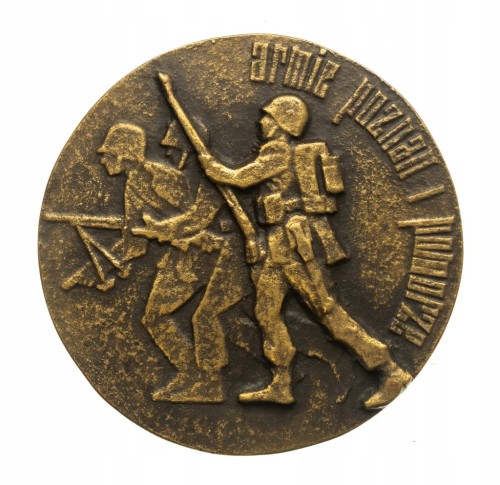 MEDAL ARMIE POZNAŃ I POMORZE CHWAŁA BOHATEROM BITWY NAD BZURĄ, ŁĘCZYCA 1979