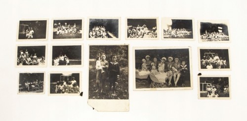 ZESTAW STARYCH FOTOGRAFII - DZIECI SZKOLNE, POZNAŃ l. 30