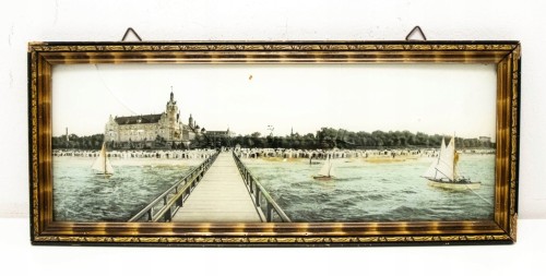 KOŁOBRZEG - PLAŻA, MOLO, HOTEL STRANDSCHLOSS, POCZ. XX WIEKU