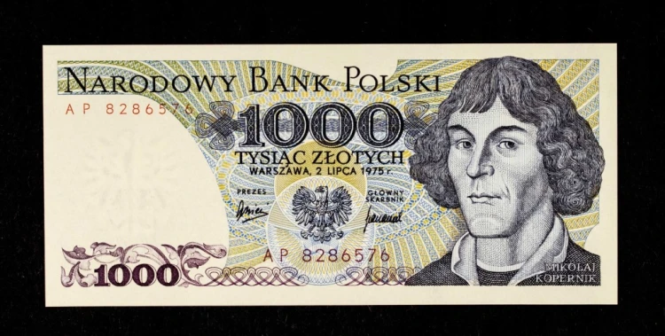 Polska, PRL, 1000 złotych 02.07.1975, Mikołaj Kopernik, seria AP