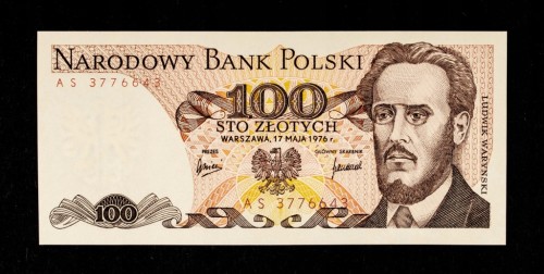Polska, PRL, 100 złotych 17.05.1976, Ludwik Waryński, seria AS