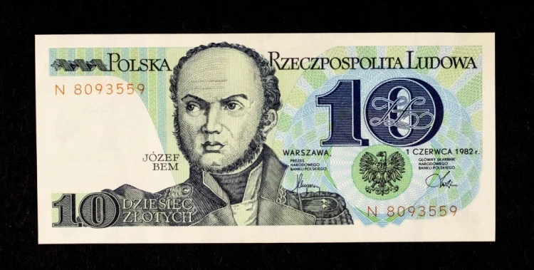 Polska, PRL, 10 złotych 01.06.1982 Józef Bem, seria N
