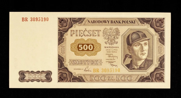 Polska, PRL, 500 złotych 01.07.1948, seria BR