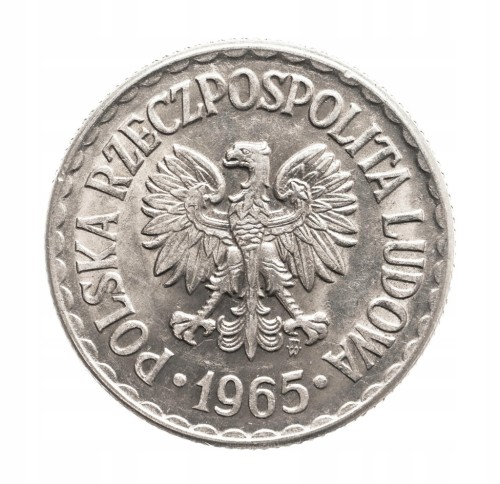 Polska, PRL, 1 złoty 1965, Warszawa