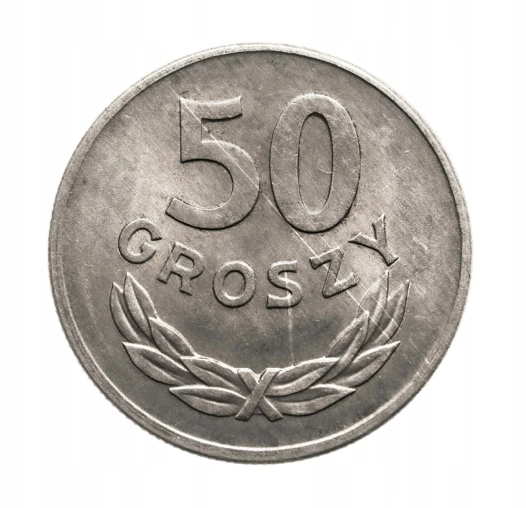 Polska, PRL, 50 groszy 1965 rok