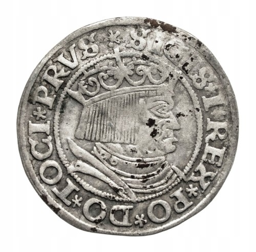 Polska, Zygmunt I Stary, grosz 1532 (Z), Toruń - PRVS/PRVSSI