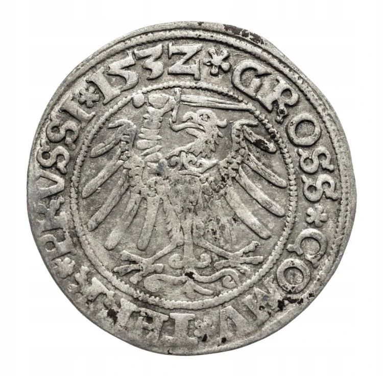 Polska, Zygmunt I Stary, grosz 1532 (Z), Toruń - PRVS/PRVSSI