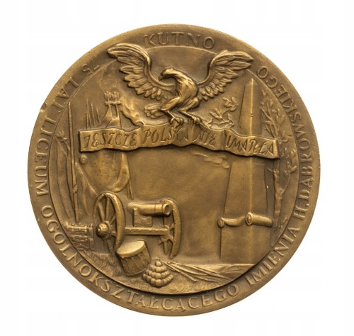 MEDAL GEN. JAN HENRYK DĄBROWSKI, 75 LAT LICEUM IM. DĄBROWSKIEGO, KUTNO