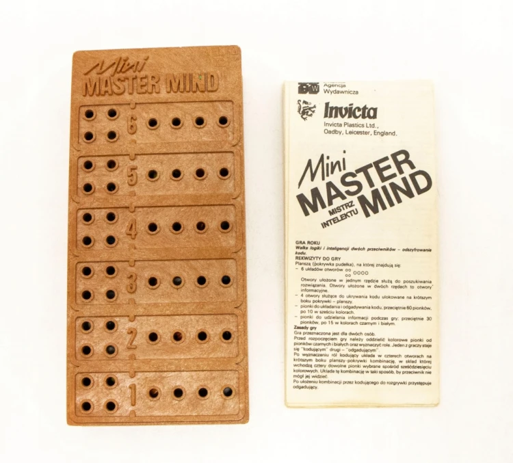 STARA GRA MINI MASTER MIND 1972