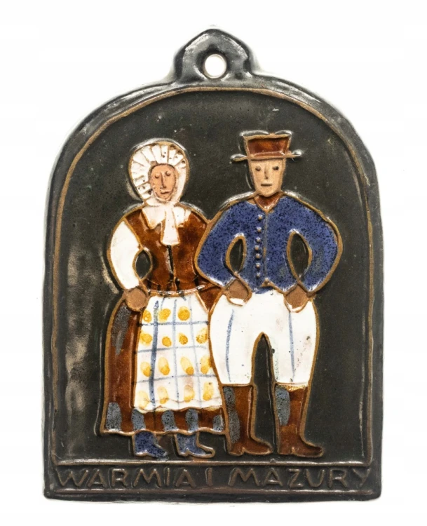PLAKIETA CERAMICZNA WARMIA I MAZURY, PRACOWNIA JÓZEF BORYS OLSZTYN