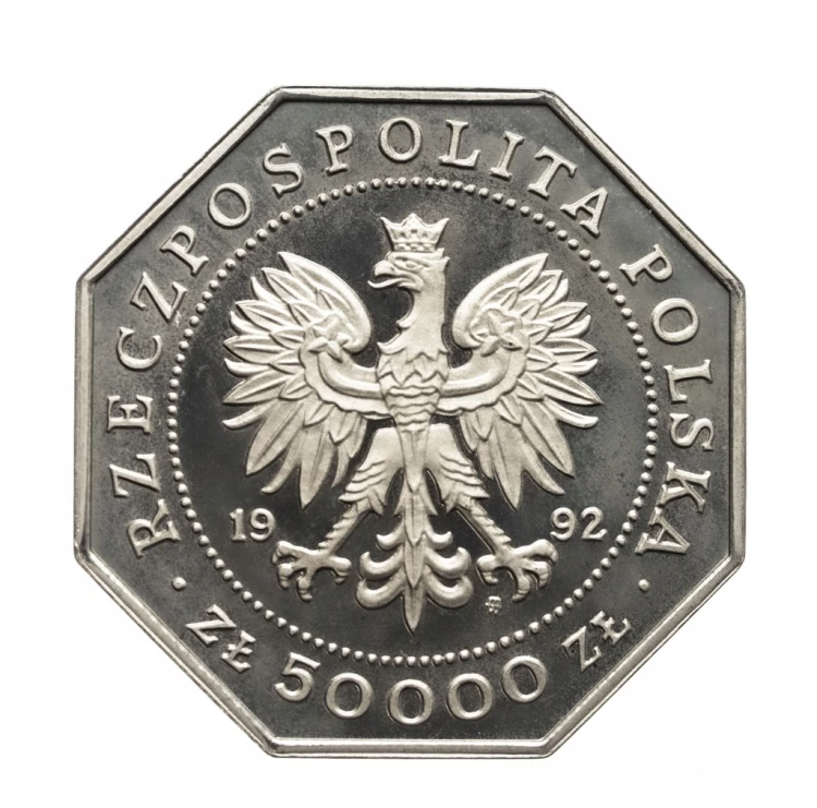 Polska, 50000 złotych 1992, 200 lat Orderu Virtuti Militari