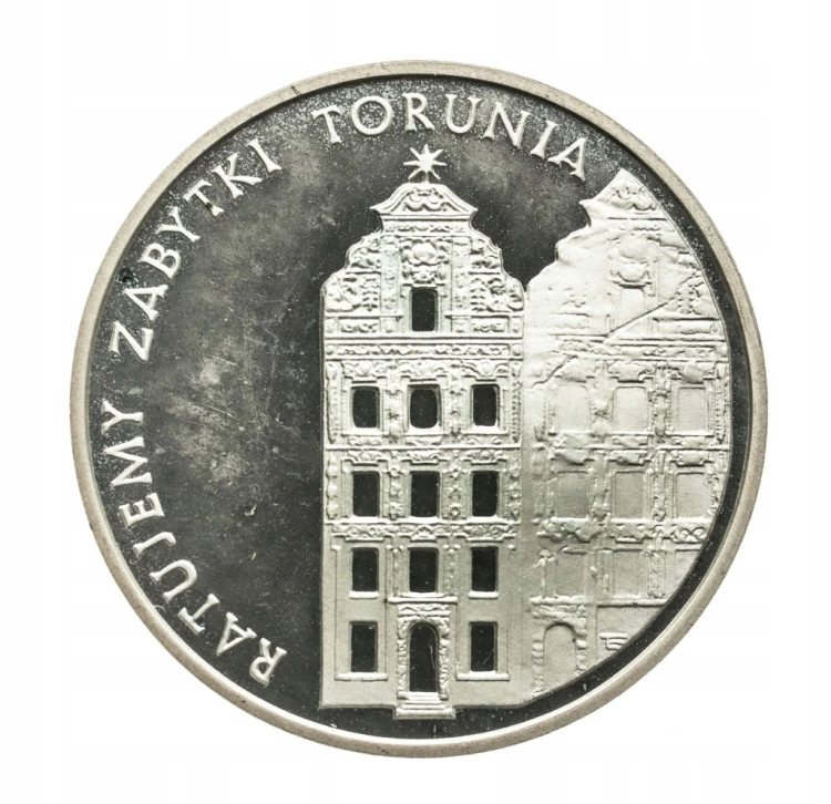 Polska, PRL, 5000 złotych 1989, Ratujemy Zabytki Torunia