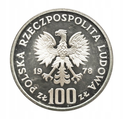 Polska, PRL, 100 złotych 1978, Janusz Korczak