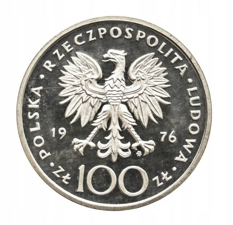 Polska, PRL, 100 złotych 1976, Kazimierz Pułaski