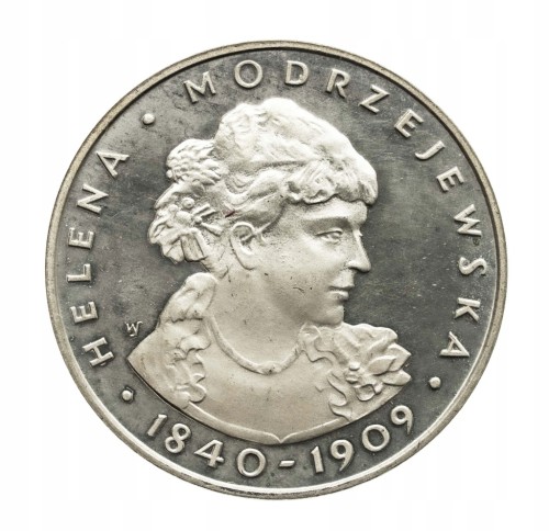 Polska, PRL, 100 złotych 1975, Helena Modrzejewska