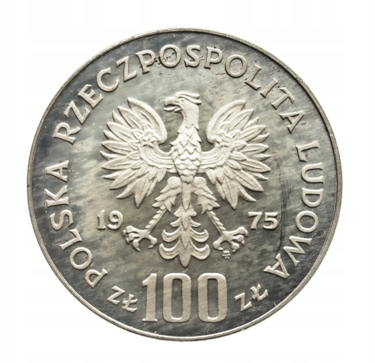 Polska, PRL, 100 złotych 1975, Helena Modrzejewska