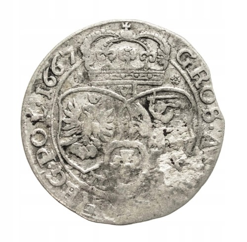 Polska, Jan II Kazimierz, Szóstak 1667, Bydgoszcz