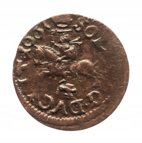 Polska, Jan II Kazimierz, szeląg miedziany (boratynka) 1661, Ujazdów