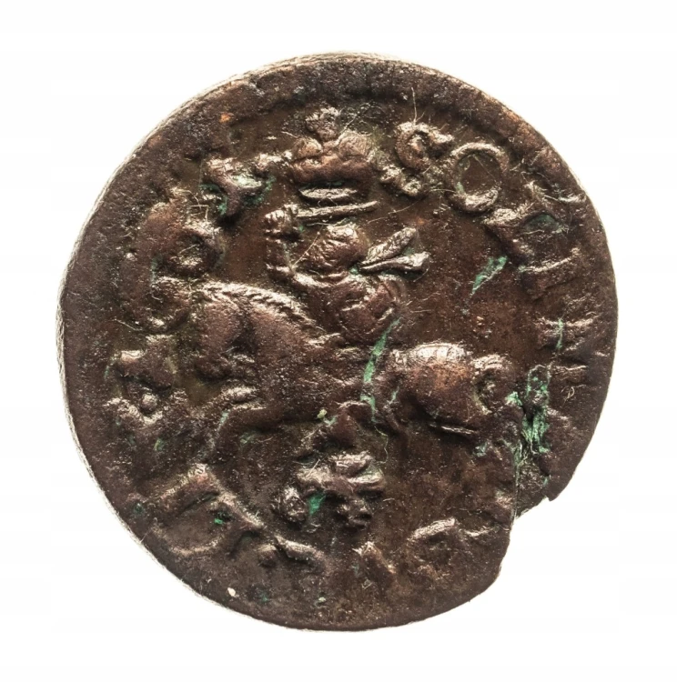 Polska, Jan II Kazimierz, szeląg miedziany (boratynka) 1661, Ujazdów