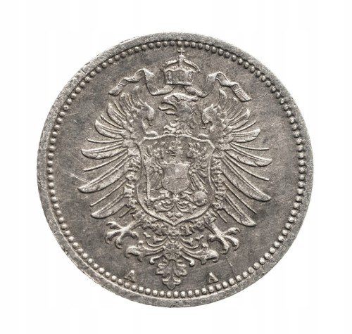 Niemcy, Cesarstwo Niemieckie, 20 fenigów 1876 A, Berlin