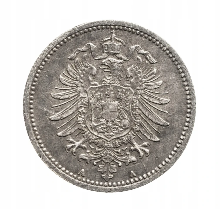 Niemcy, Cesarstwo Niemieckie, 20 fenigów 1876 A, Berlin