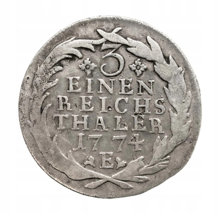 Niemcy, Prusy, Fryderyk II Wielki, 1/3 talara 1774 E, Królewiec