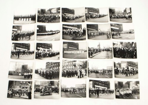 ZESTAW FOTOGRAFII POCHÓD 1 MAJA, POZNAŃ PRL (CEGIELSKI, POLITECHNIKA, AWF)